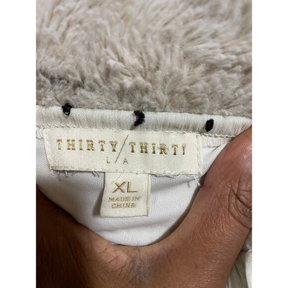 Thirty Thirty blk and wht polka dot baby doll Y2K fairy dress size XL - Picture 8 of 8